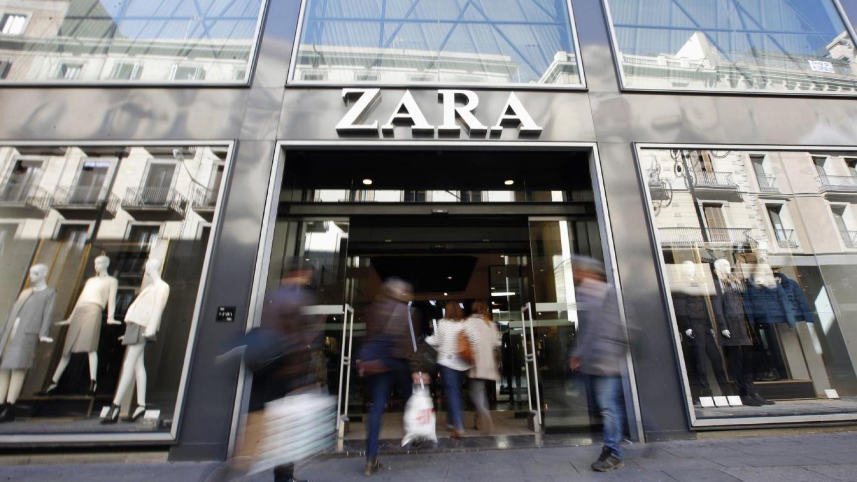 Un local de Zara en Barcelona, en una imagen de archivo.