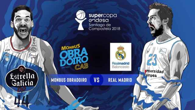 El Real Madrid se enfrentará al Monbus Odradoiro en la Supercopa ACB. Foto: Twitter (@ACBCOM)
