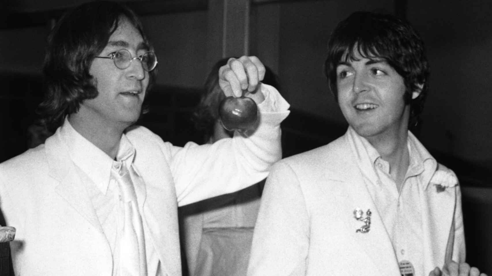 Lennon y McCartney en la época de su interés por la cultura india y la meditación.