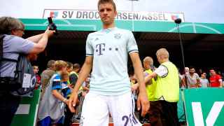 Müller, con la camiseta del Bayern