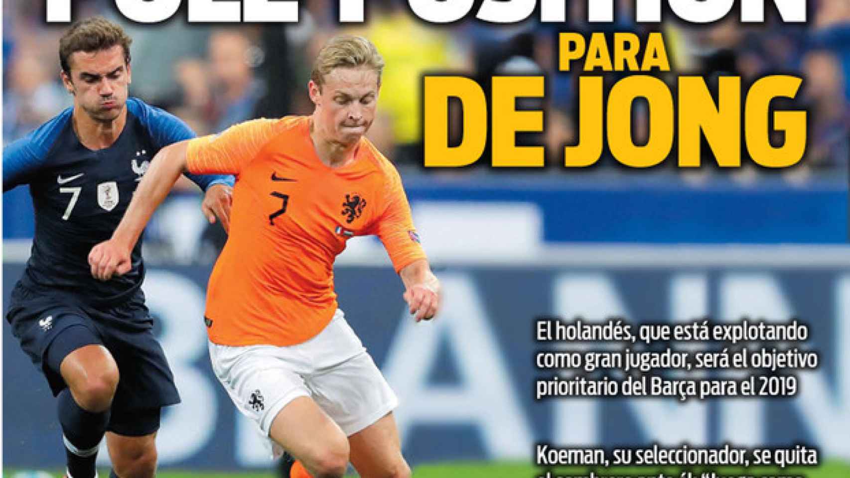 La portada del diario Sport  (13/09/2018)