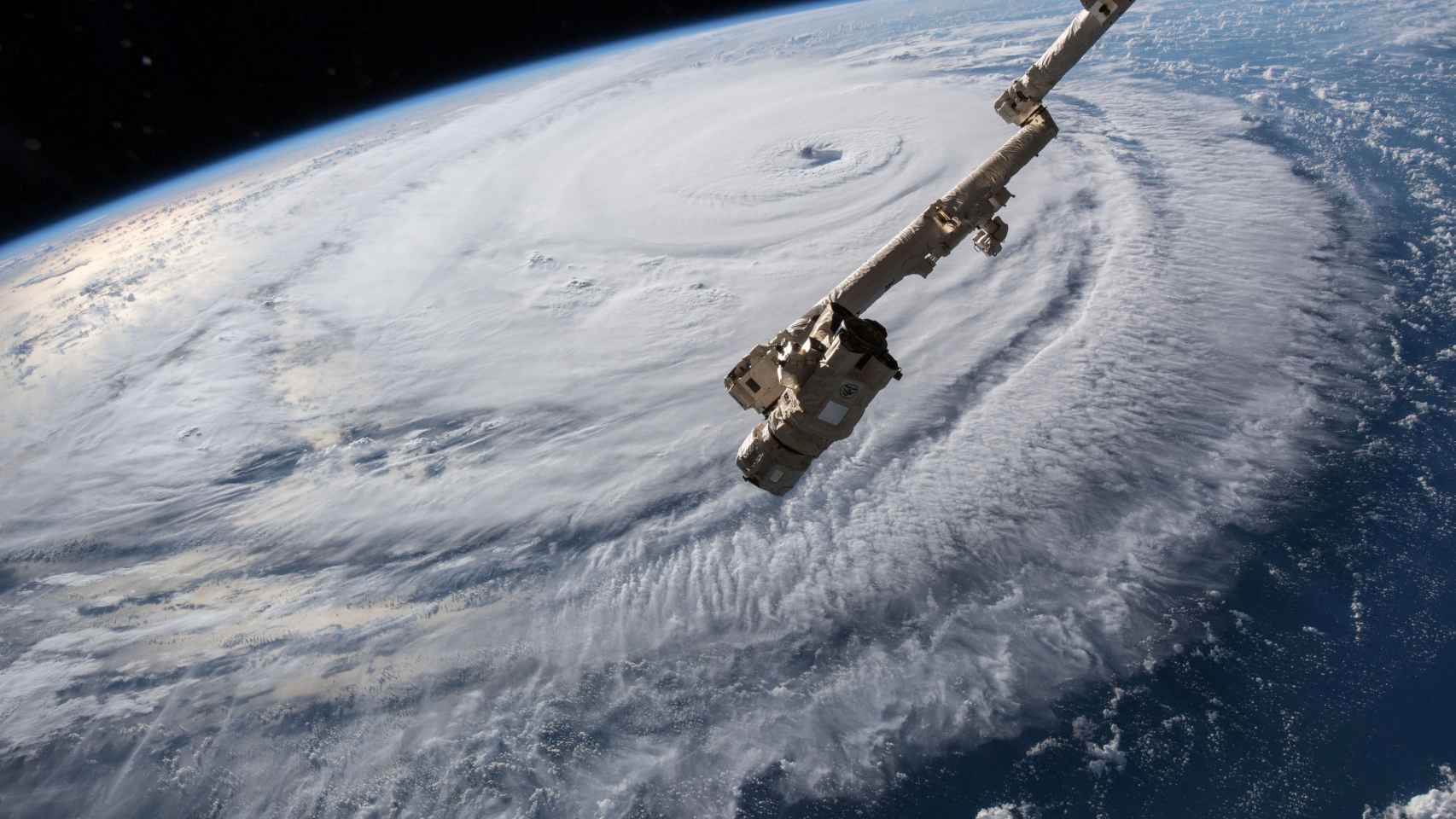 El huracán Florence visto desde la Estación Espacial Internacional.