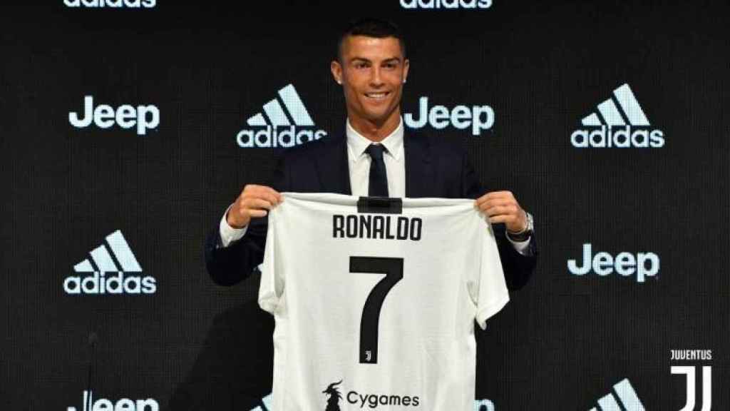 Cristiano Ronaldo, en su presentación con la Juventus.