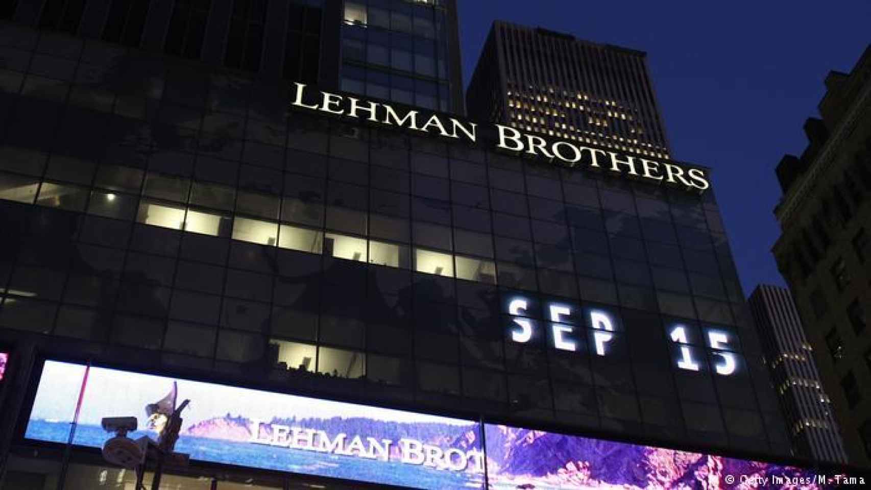 Imagen de archivo de la sede de Lehman Brothers.