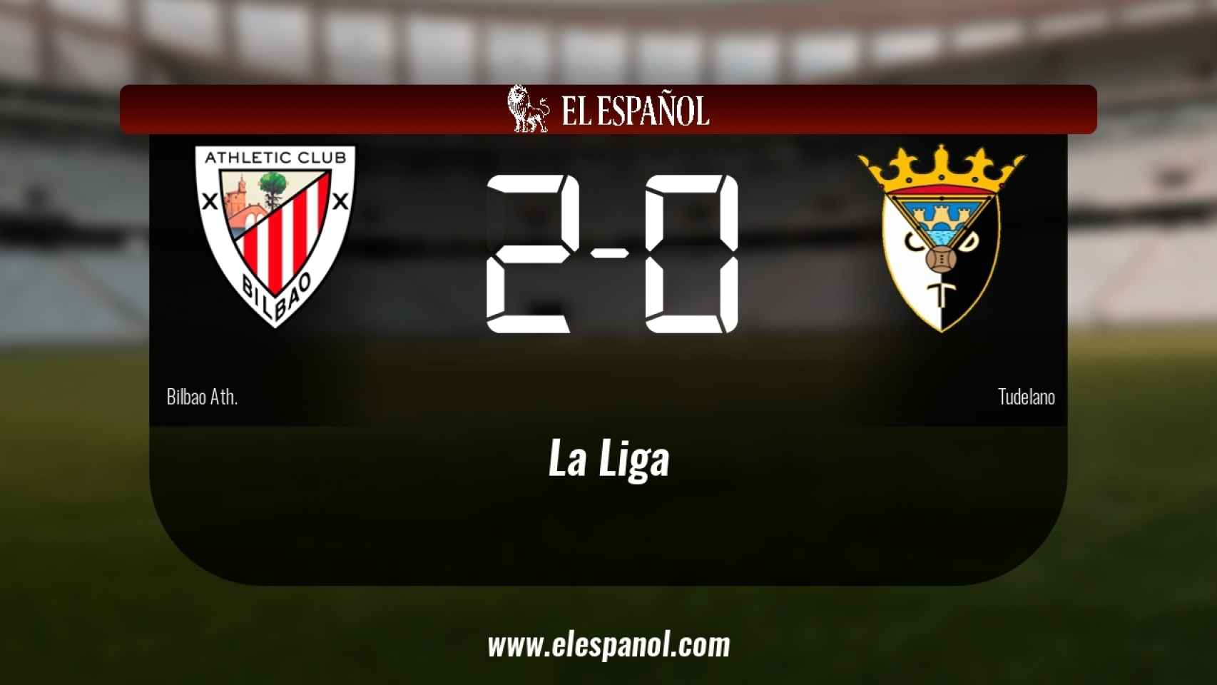 El Bilbao Ath. derrotó al Tudelano por 2-0