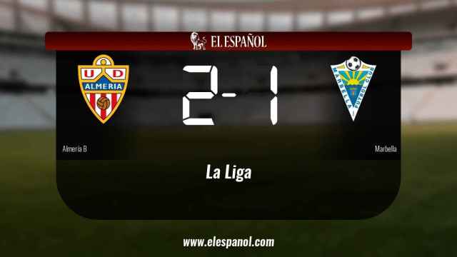 Los tres puntos se quedaron en casa: Almería B 2-1 Marbella