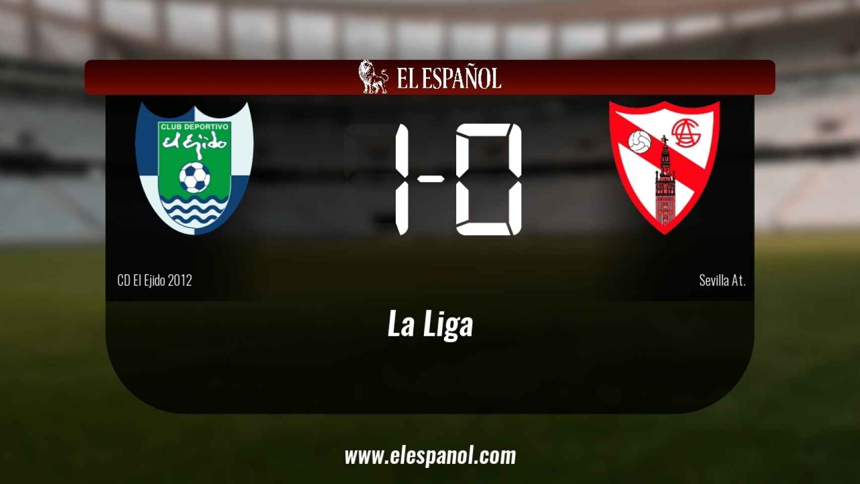 El Ejido 2012 derrotó al Sevilla At. por 1-0