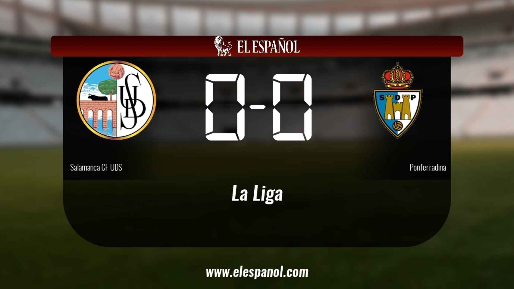 El Salamanca UDS no pudo conseguir la victoria ante la Ponferradina (0-0)