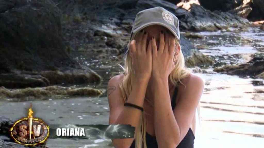 Oriana llorando en el programa de 2017.