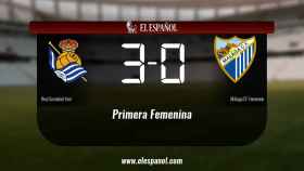 La Real Sociedad derrotó al Málaga por 3-0