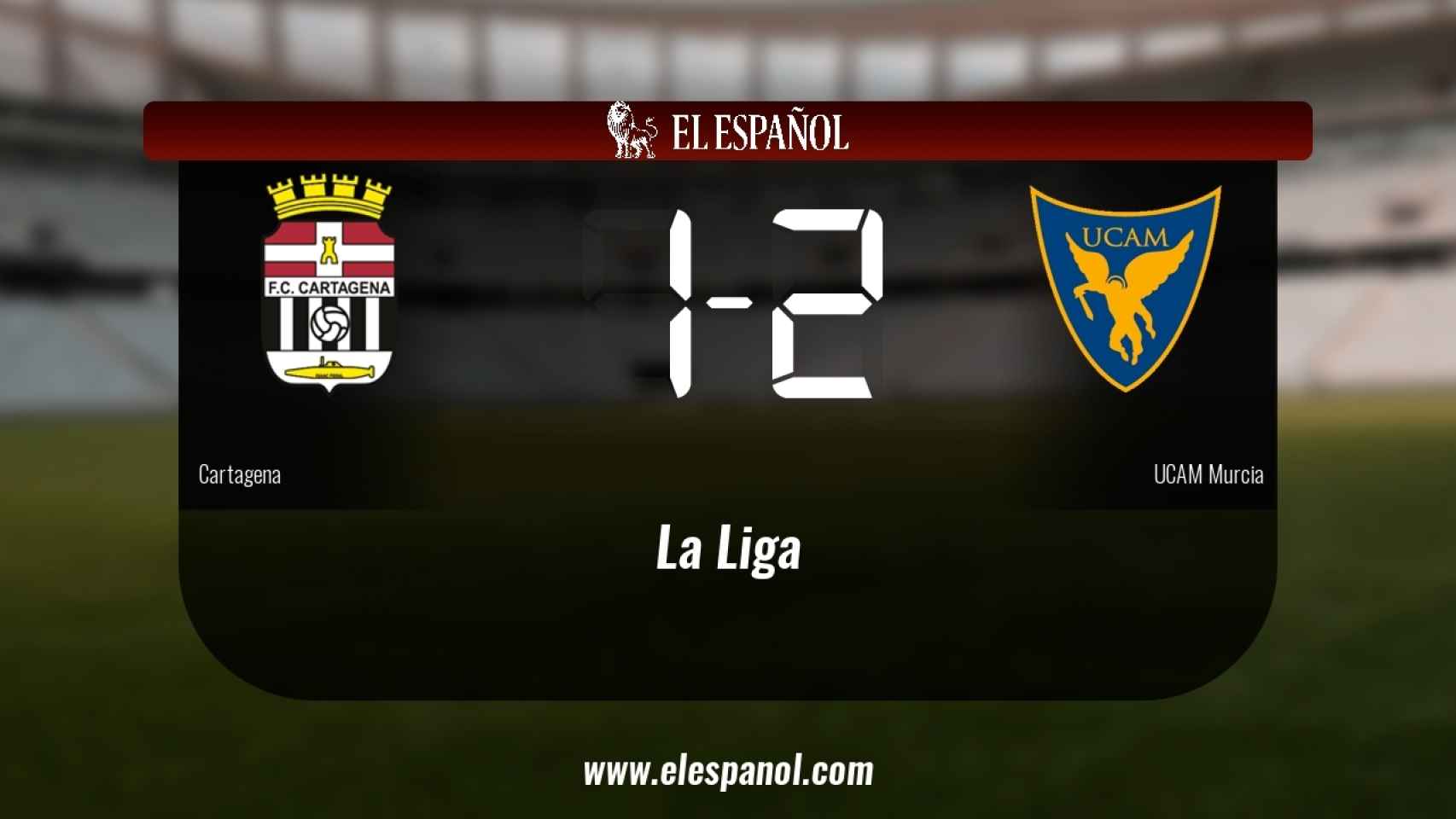El Cartagena cae derrotado frente al UCAM Murcia por 1-2