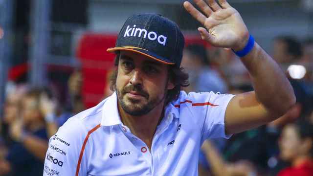 Fernando Alonso, en el Gran Premio de Singapur de F1