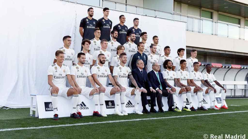 La foto oficial del Real Madrid para la temporada 2018/2019