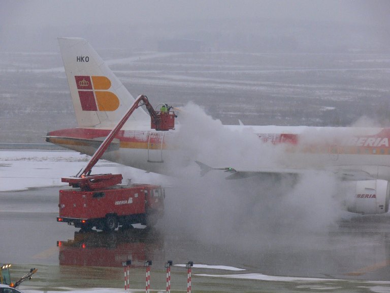 deshielo aviones iberia