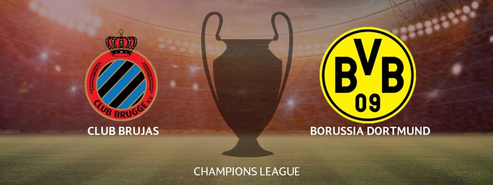 Brujas - Borussia Dortmund, siga en directo el partido de Champions League