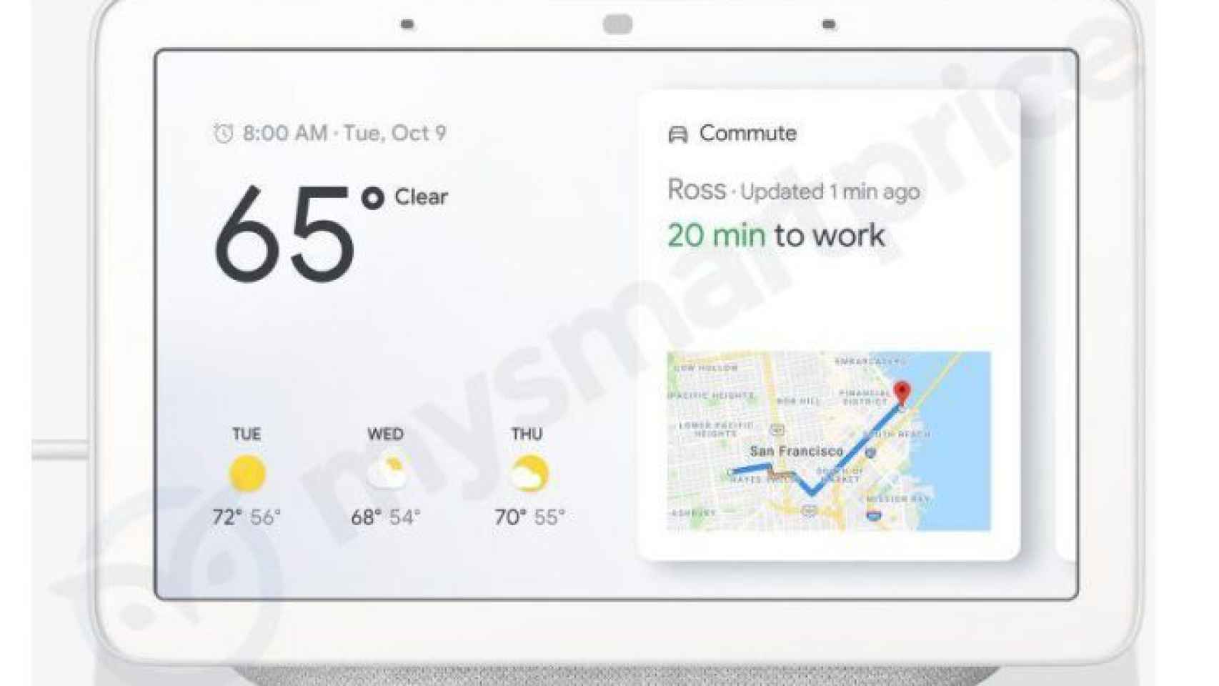 La primera pantalla inteligente de Google se filtra: Home Hub