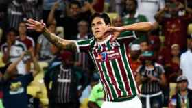 Pedro Guilherme celebra un gol con el Fluminense. Foto: Instagram (@pedroguilherme)