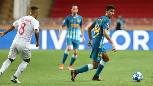 Rodrigo en el partido frente al Mónaco. Foto: atleticodemadrid.com