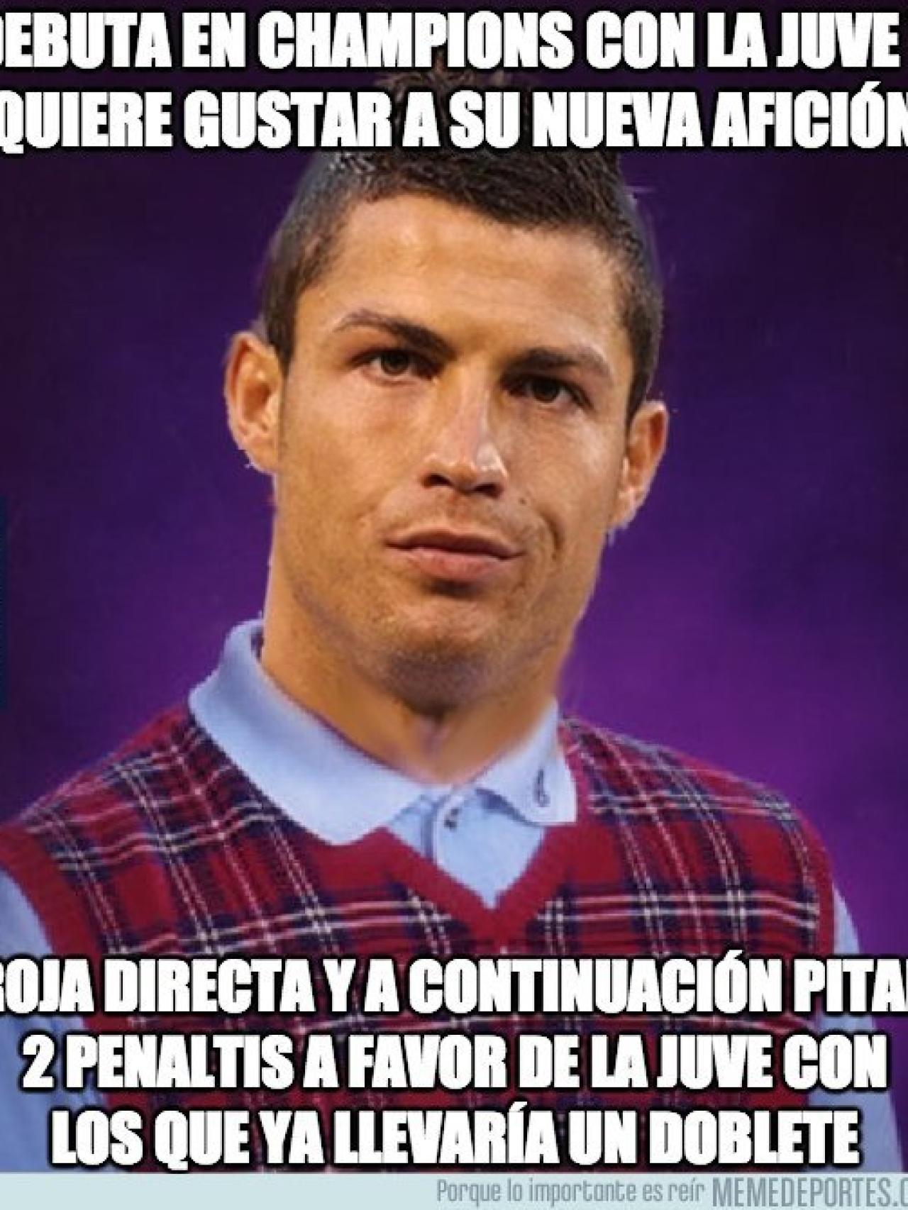 Los mejores memes de la expulsión de Cristiano en el Valencia - Juventus