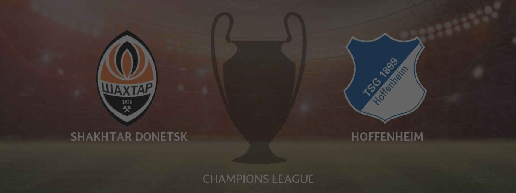 Shakhtar Donetsk - Hoffenheim, siga en directo el partido de la Champions League