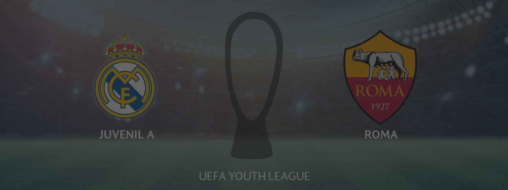 Real Madrid Juvenil A - AS Roma, siga en directo el partido de la Youth League