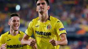 Gerard Moreno celebra un gol del Villarreal