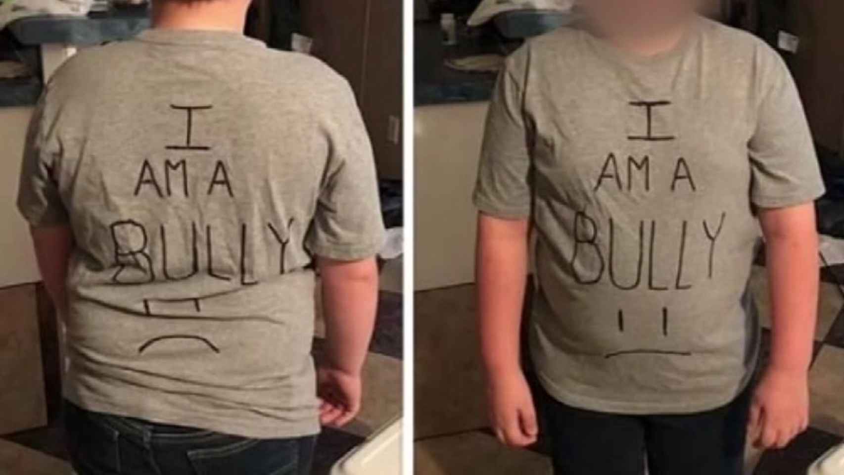 Las fotografías de la camiseta del chico que su madre publicó en Facebook