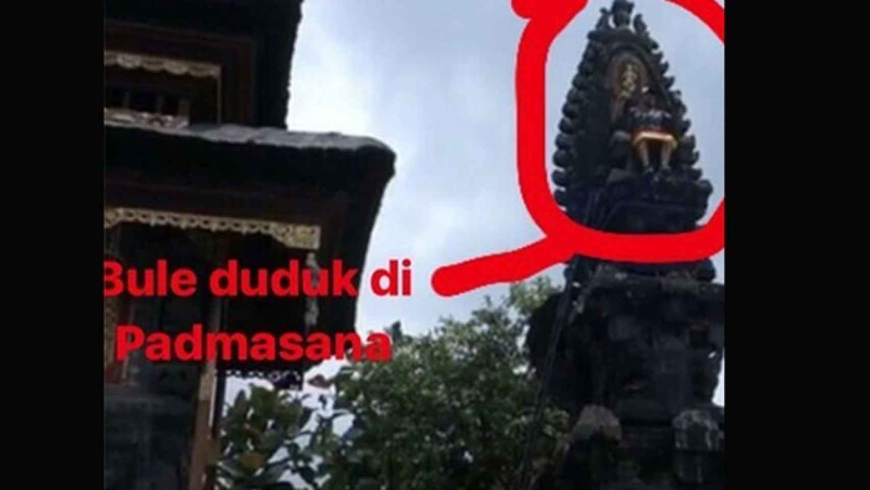 La foto viral que ofende a Bali.