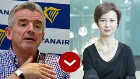 A LOS LEONES: Michael O'Leary (Ryanair) y Mariangela Marseglia (Amazon España)