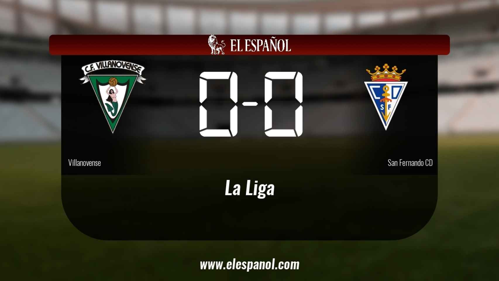 El Villanovense y el San Fernando empatan (0-0)