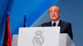 Florentino Pérez en la Asamblea del Real Madrid