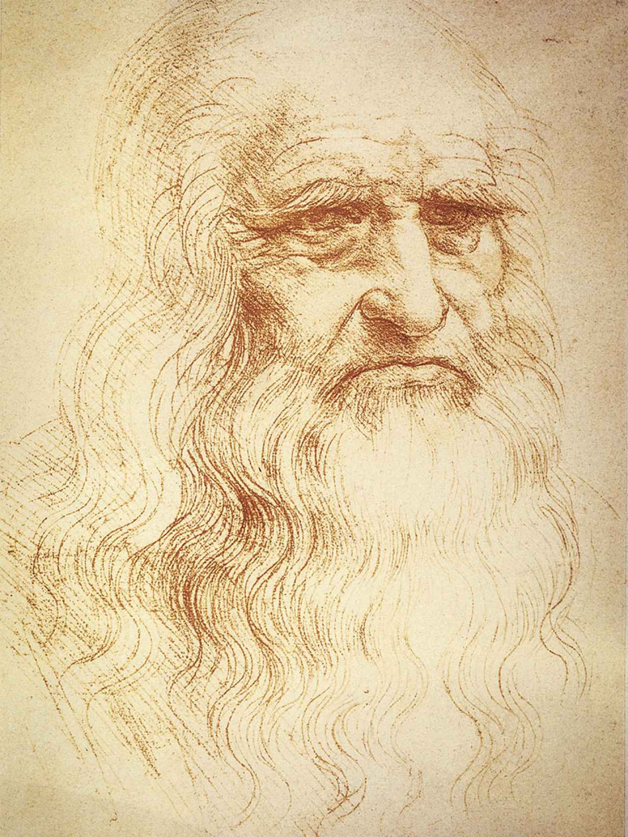 Retrato de Leonardo Da Vinci.