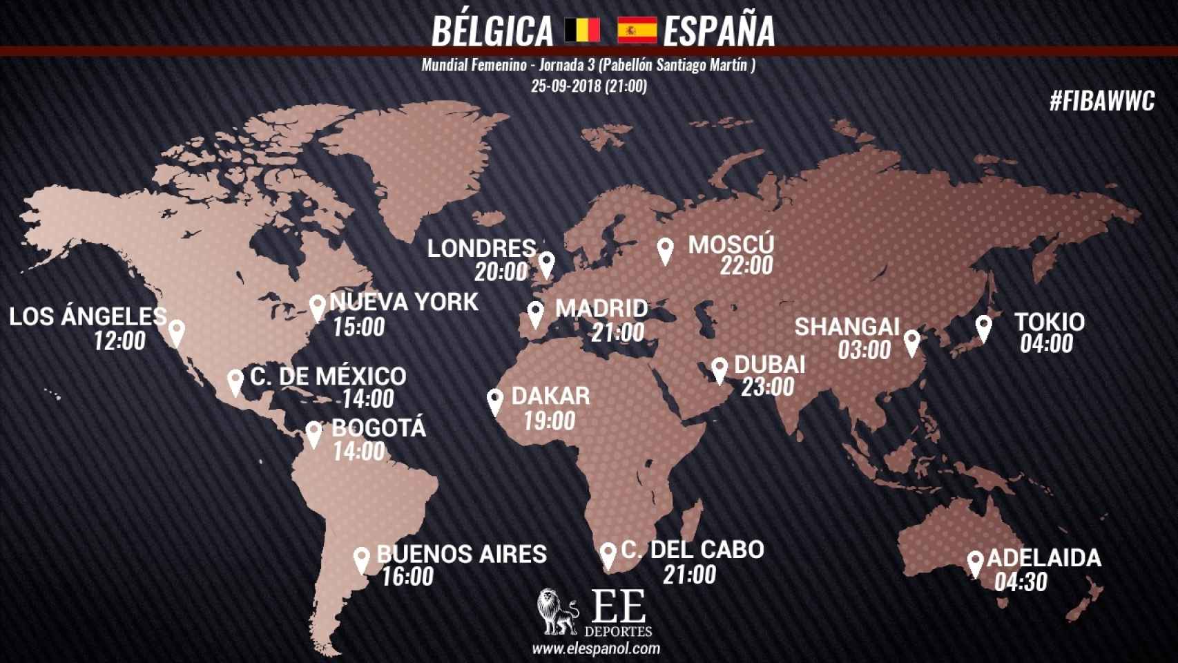 Horario internacional y dónde ver el Bélgica - España del Mundial de baloncesto femenino.