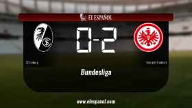 El SC Freiburg cae derrotado ante el Eintracht Frankfurt (0-2)