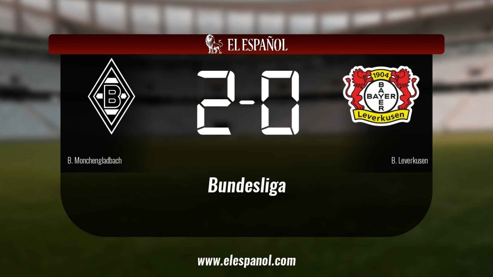 Los tres puntos se quedaron en casa: Borussia Monchengladbach 2-0 Bayern Leverkusen