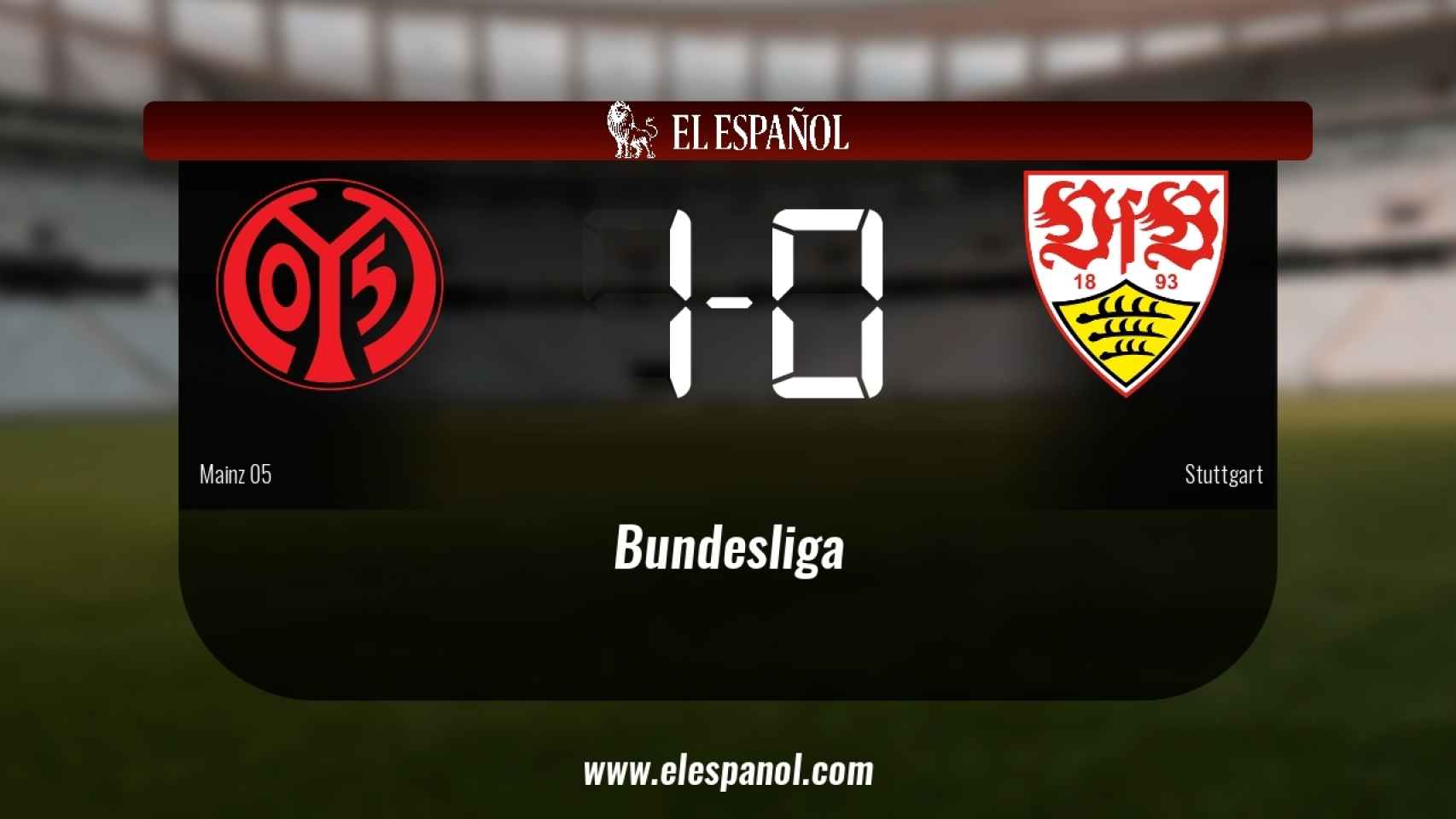 El Mainz 05 ganó en su feudo al Stuttgart