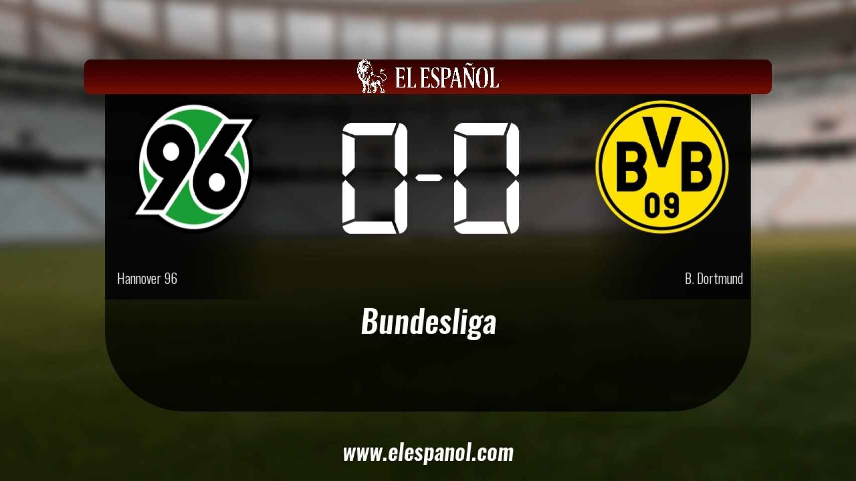 El Hannover 96 y el Borussia Dortmund se repartieron los puntos tras un empate a cero