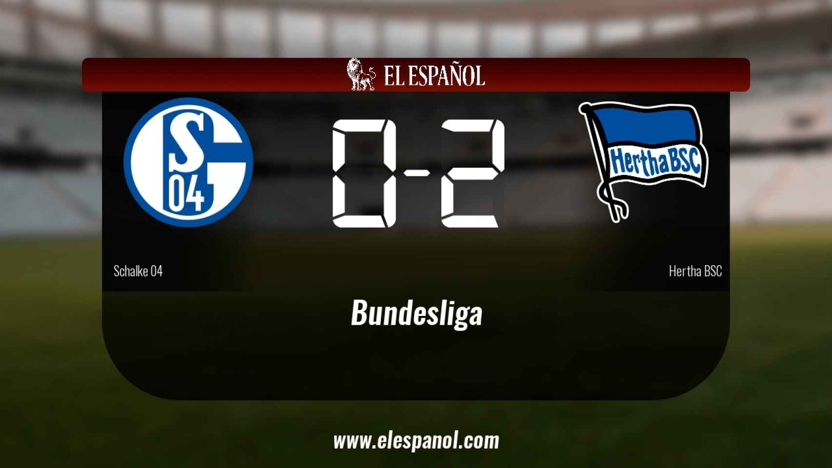 El Schalke 04 cae derrotado ante el Hertha BSC por 0-2