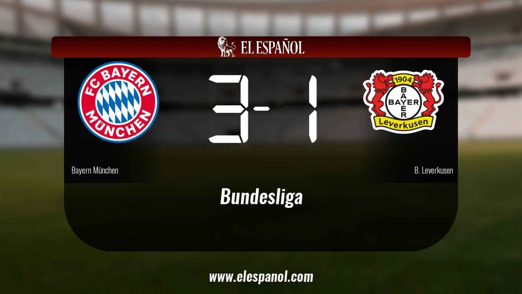 El Bayern München se lleva la victoria en su casa