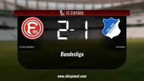 Tres puntos para el equipo local: Fortuna Düsseldorf 2-1 Hoffenheim