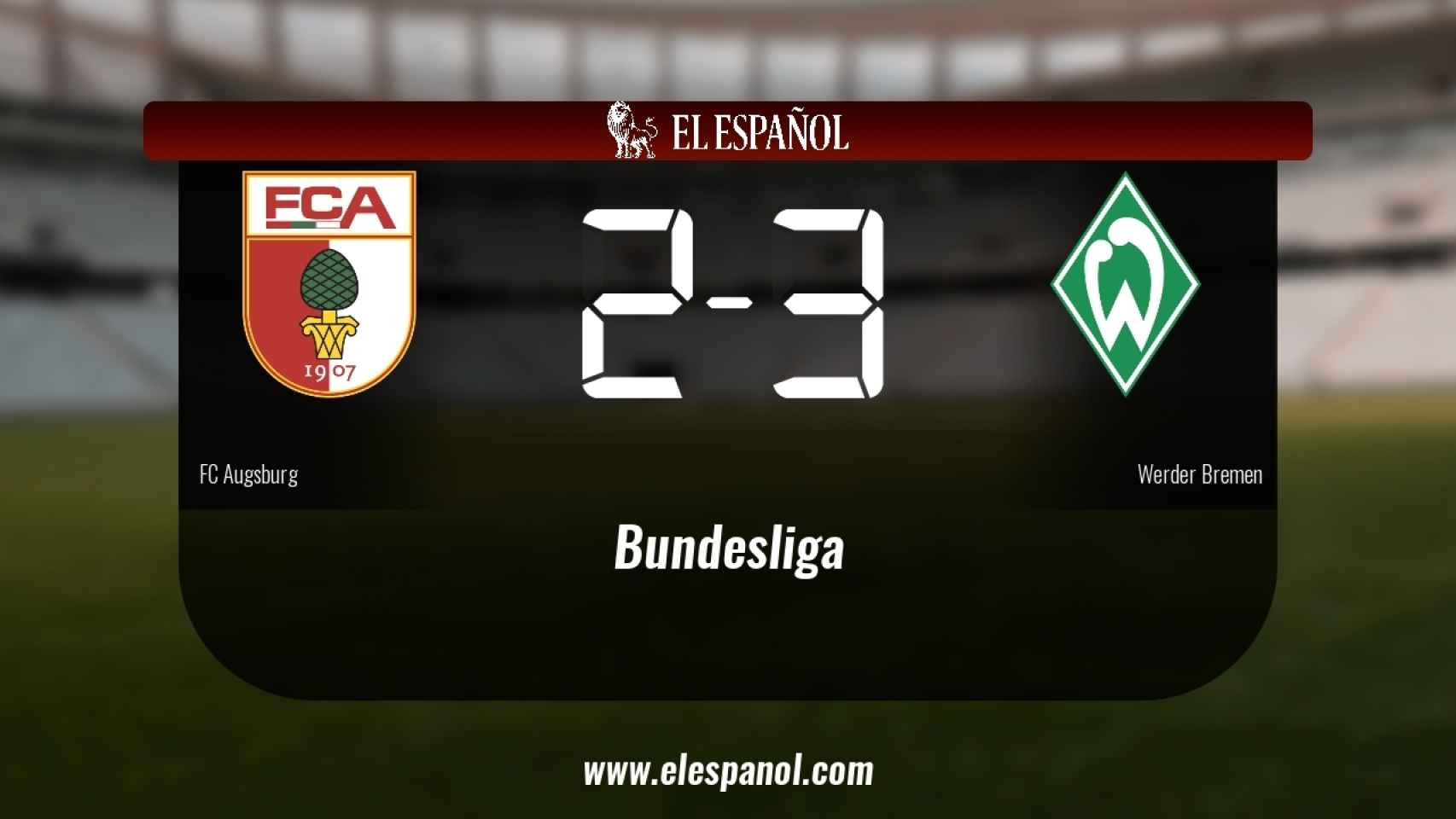 El Werder Bremen se lleva tres puntos a casa