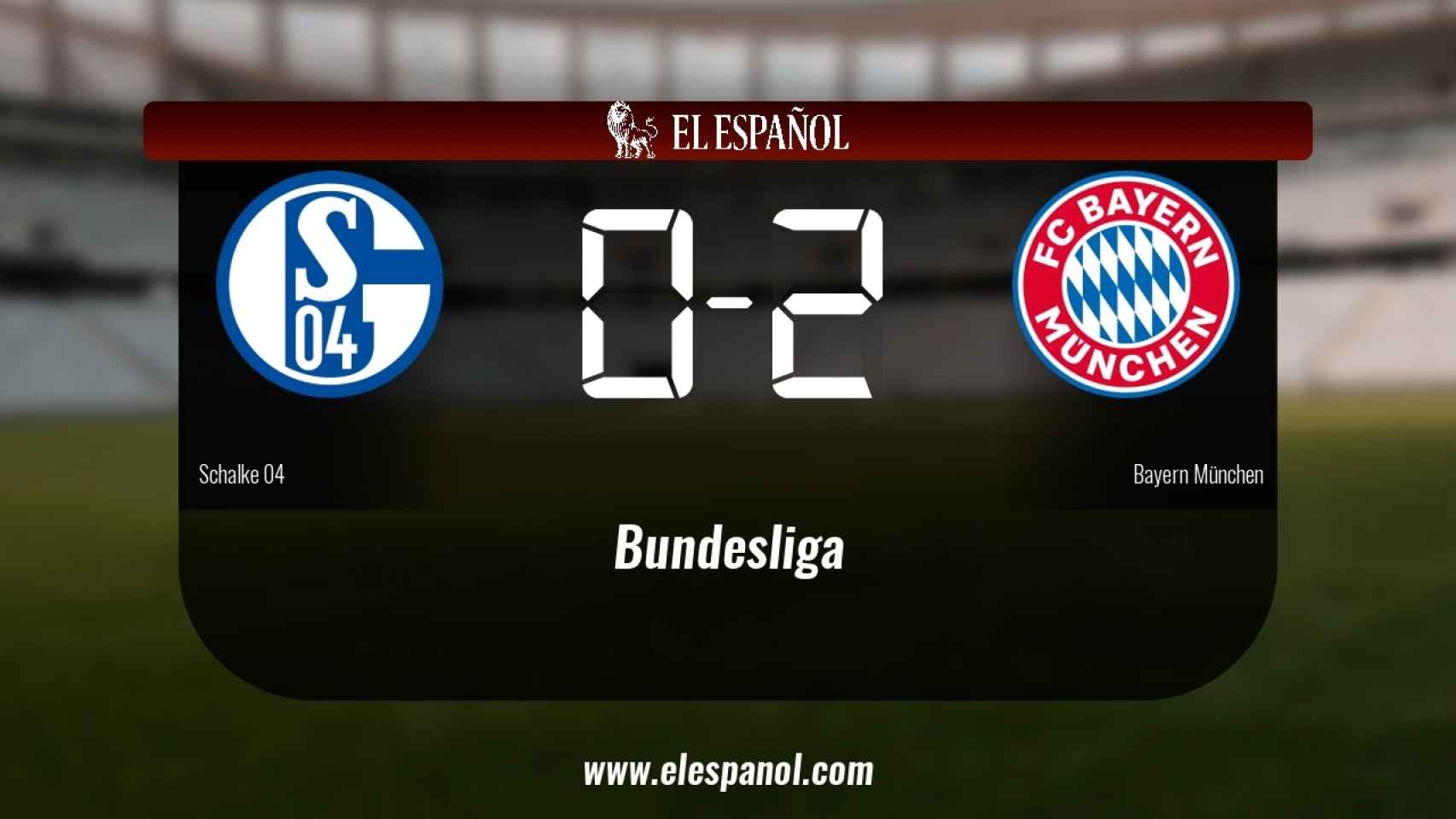 El Bayern München doblegó al Schalke 04 por 0-2