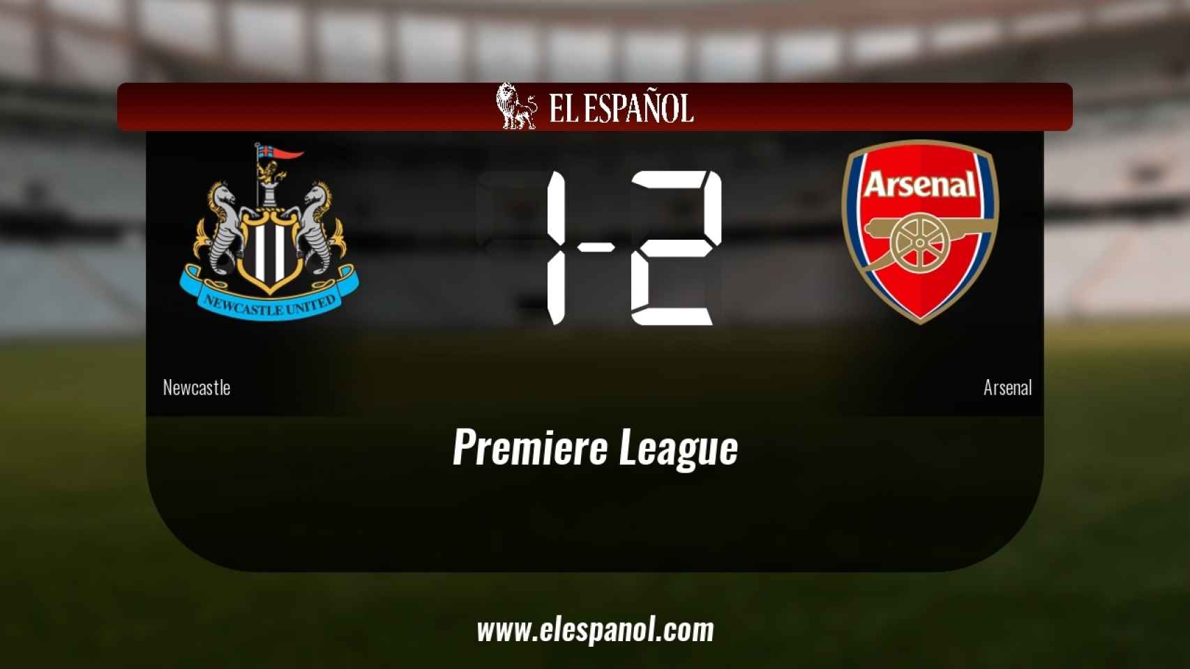 El Newcastle cae ante el Arsenal (1-2)