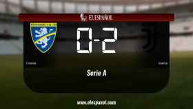 La Juventus derrotó al Frosinone por 0-2