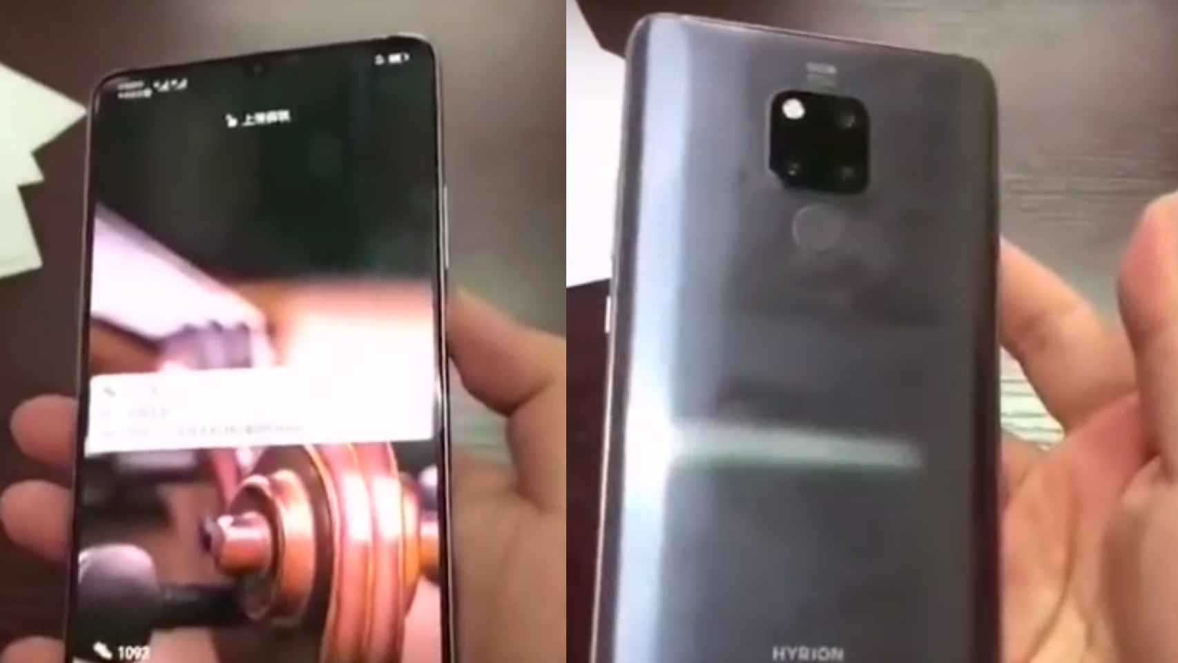 Un nuevo vídeo del Huawei Mate 20 nos hace dudar de su pantalla