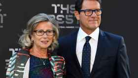 Fabio Capello, junto a su esposa en la gala 'The Best'