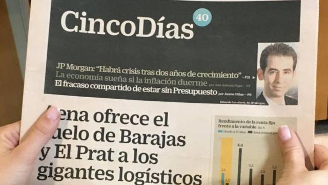 Cabecera del diario en papel, en una imagen de archivo.