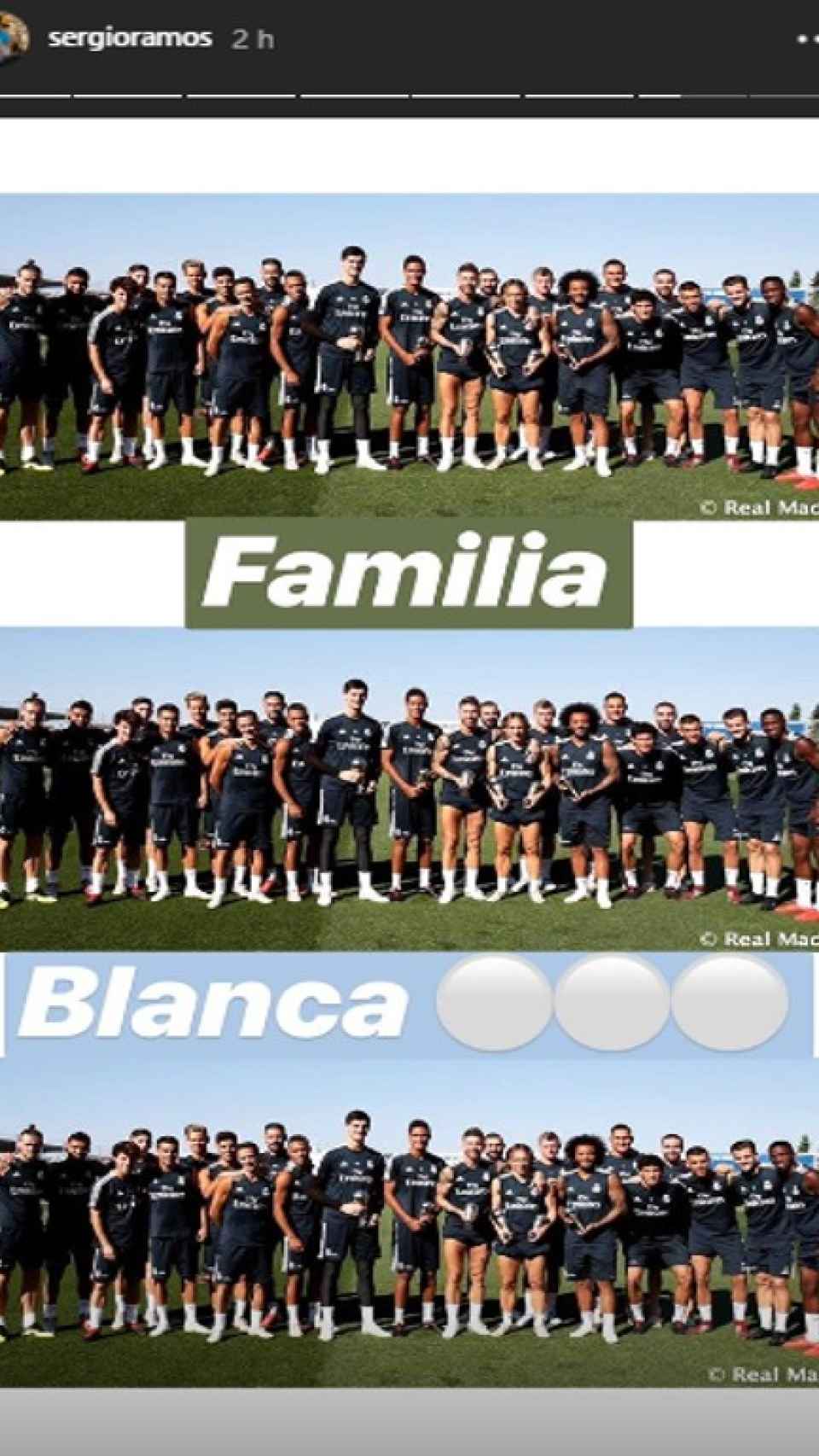 La familia blanca de Sergio Ramos