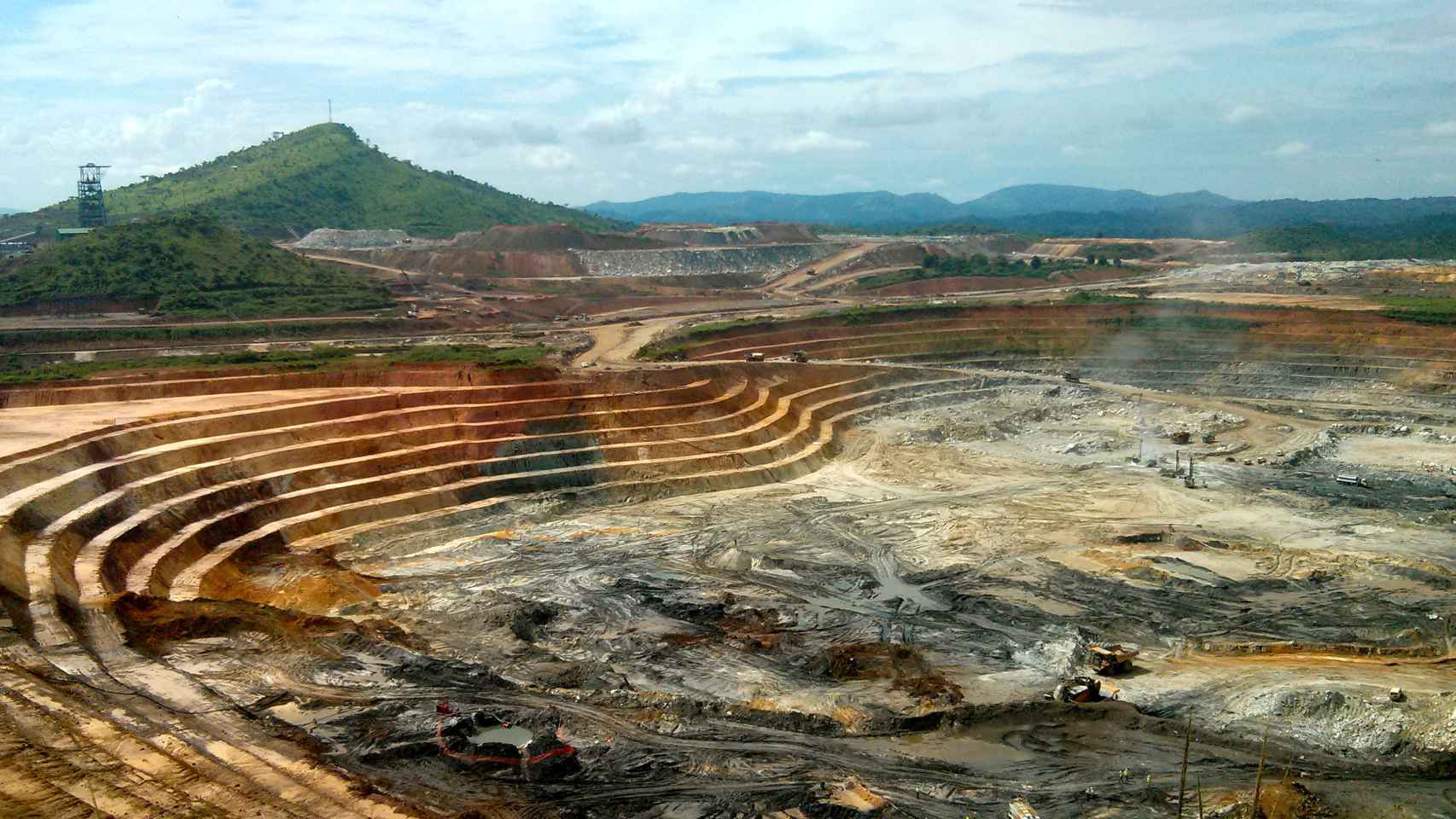 Mina de oro en Kibali,  República Democrática del Congo.