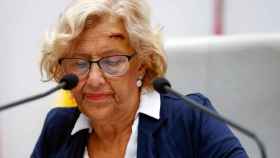 La alcaldesa de Madrid, Manuela Carmena, ha reaparecido en el debate del ayuntamiento.